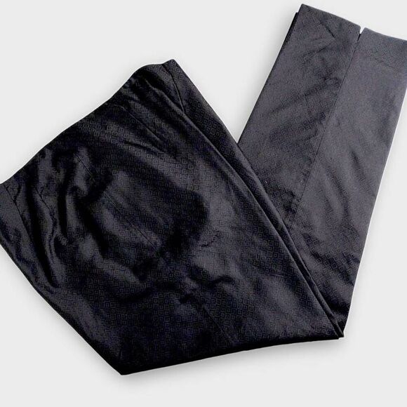 Valerie Stevens Womens Pants Sz Black Silk Tapered Zip Retroglam Lady Gaga Vtg - Picture 3 of 10